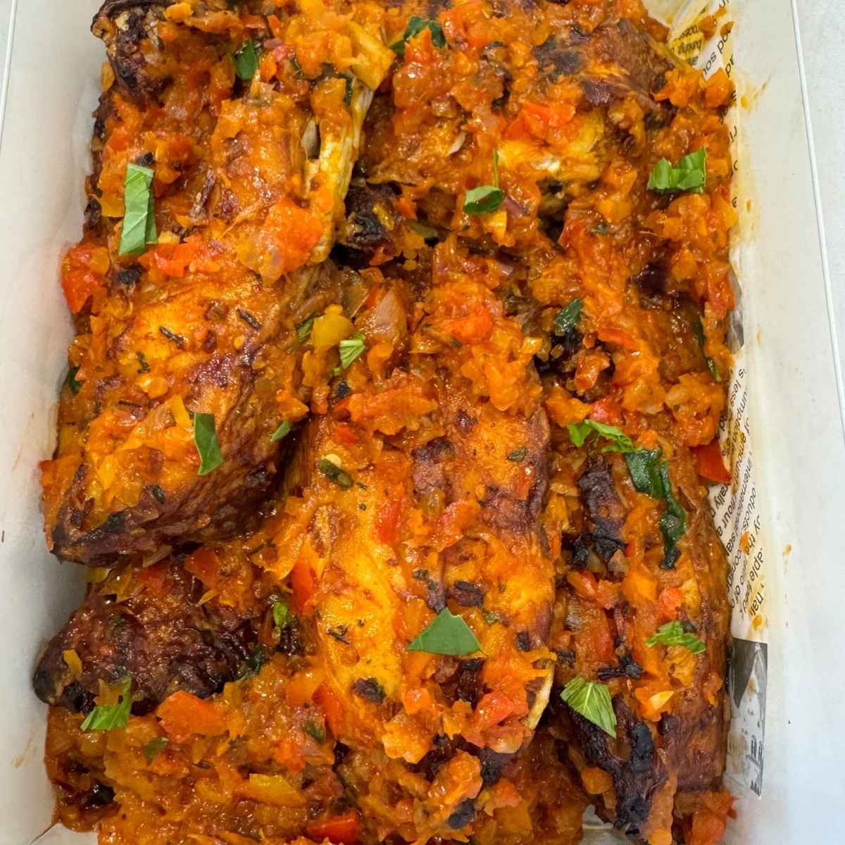Peppered Hake Fish - Nigerian food delivery Leeds | Gladilicious Kitchen